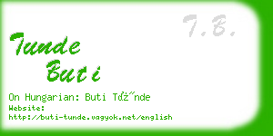 tunde buti business card